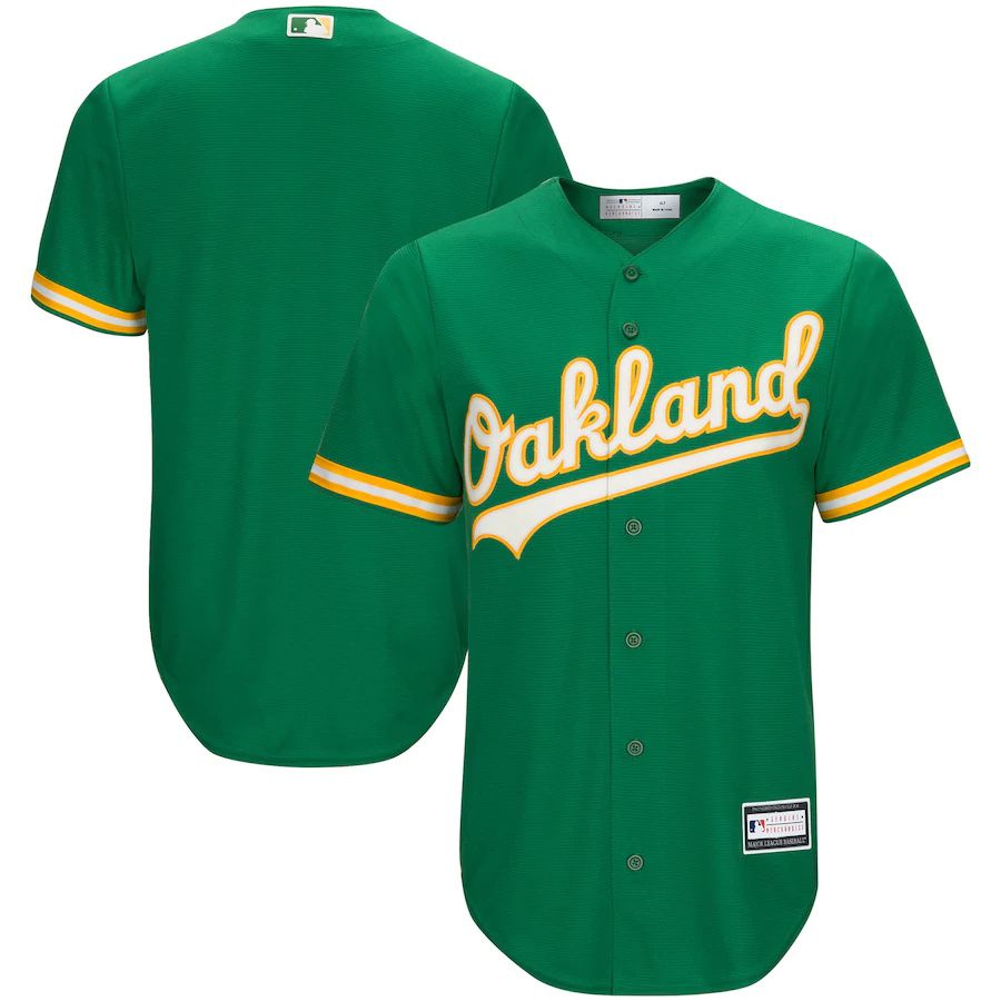 Cheap Mens Oakland Athletics Kelly Green Big & Tall Replica Team MLB Jerseys